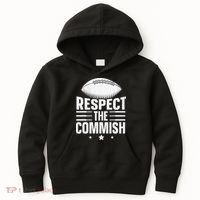 Respect The Commish Fantasy Football Commish Kids Hoodie thumb 0