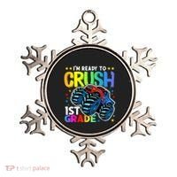 Ready To Crush First Grade 1st Day Of School Monster Truck Gift Ornament thumb 0