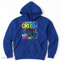Ready To Crush First Grade 1st Day Of School Monster Truck Gift Hoodie thumb 0