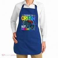 Ready To Crush First Grade 1st Day Of School Monster Truck Gift Apron thumb 2