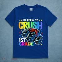 Ready To Crush First Grade 1st Day Of School Monster Truck Gift T-Shirt thumb 5