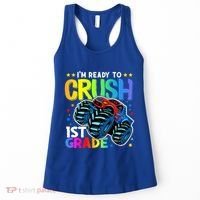 Ready To Crush First Grade 1st Day Of School Monster Truck Gift Women's Tank Top thumb 0