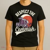 Respect The Commish Fantasy Football Commish T-Shirt thumb 3