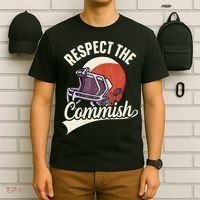 Respect The Commish Fantasy Football Commish T-Shirt thumb 6