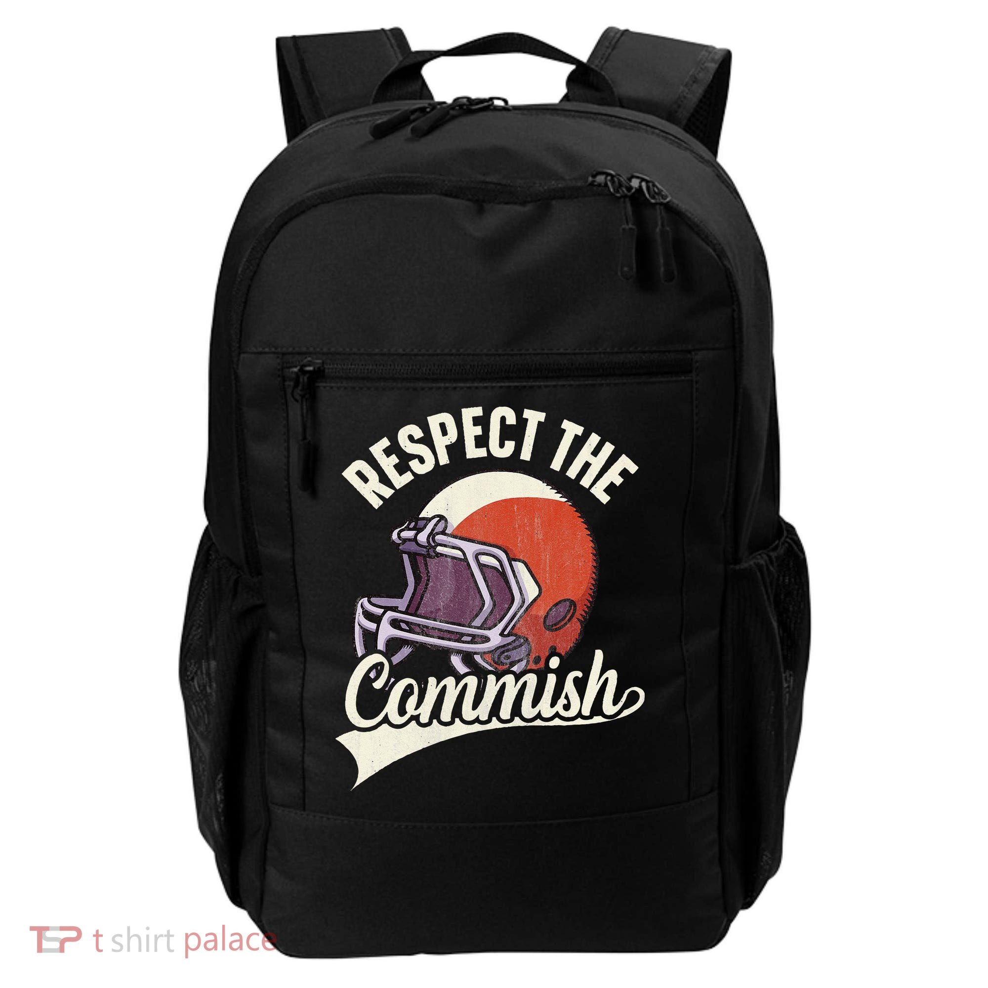 Respect The Commish Fantasy Football Commish Backpack