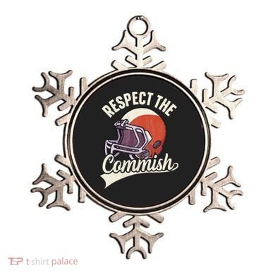 Respect The Commish Fantasy Football Commish Ornament