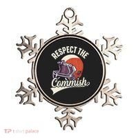 Respect The Commish Fantasy Football Commish Ornament thumb 0