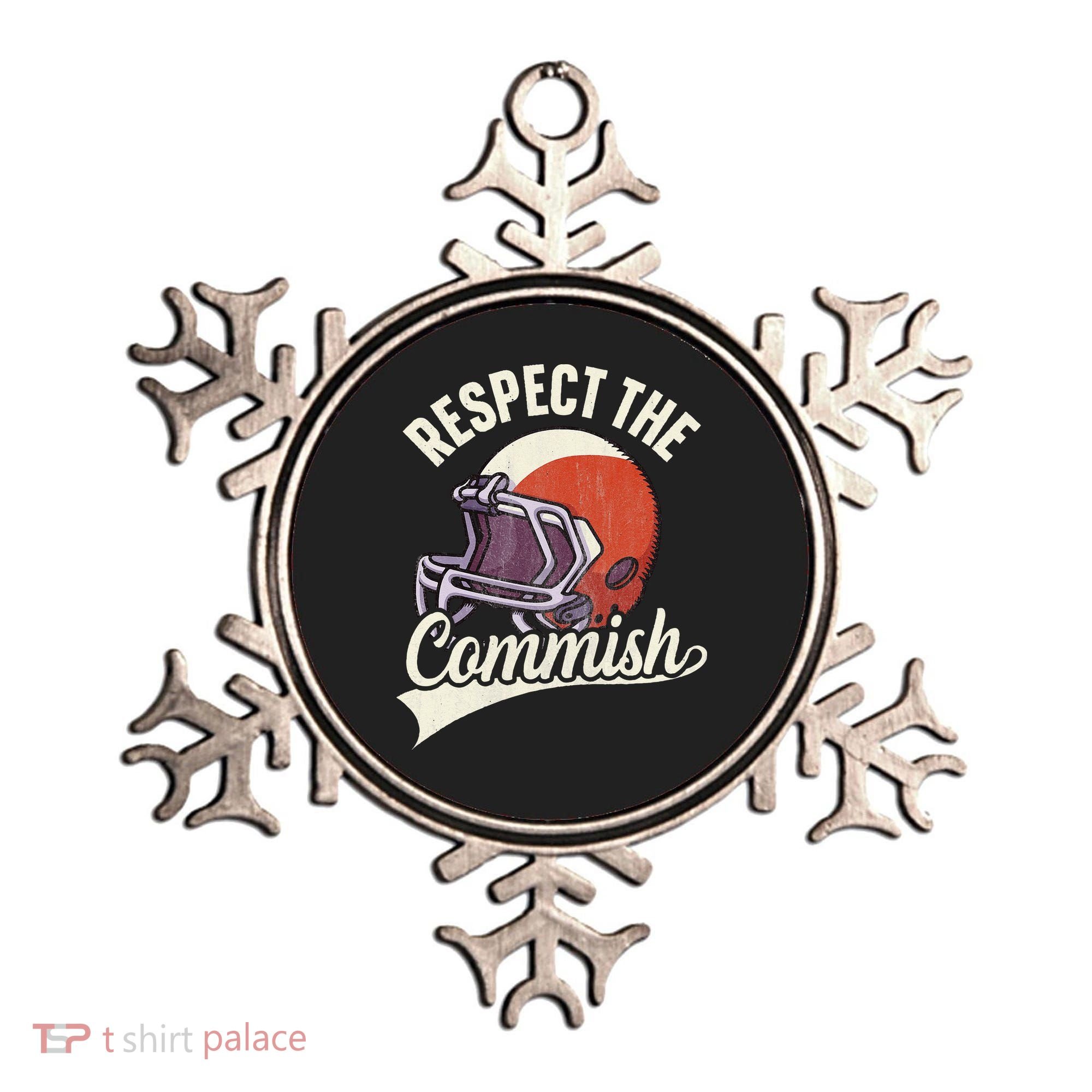 Respect The Commish Fantasy Football Commish Ornament
