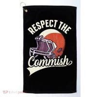 Respect The Commish Fantasy Football Commish Golf Towel thumb 0