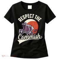 Respect The Commish Fantasy Football Commish Women's T-Shirt thumb 0