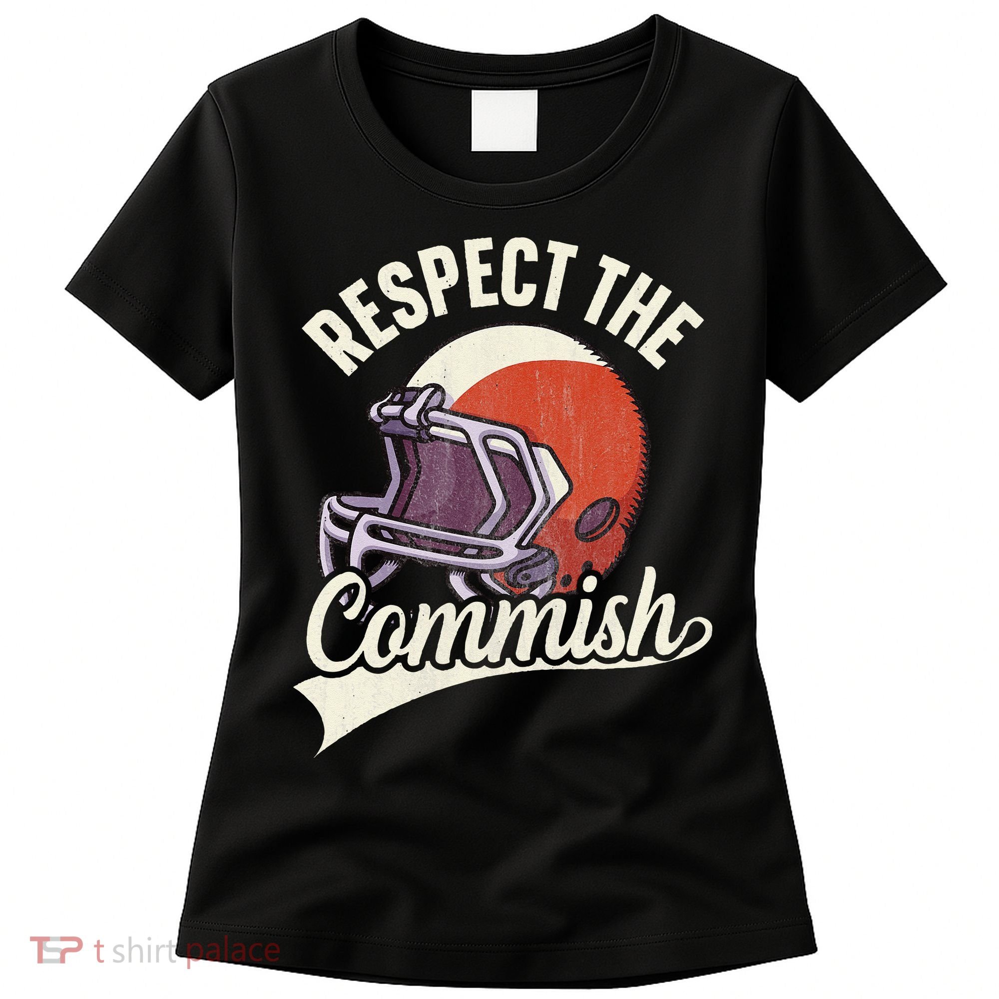 Respect The Commish Fantasy Football Commish Women's T-Shirt
