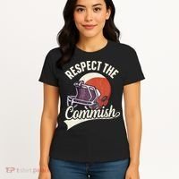 Respect The Commish Fantasy Football Commish Women's T-Shirt thumb 4