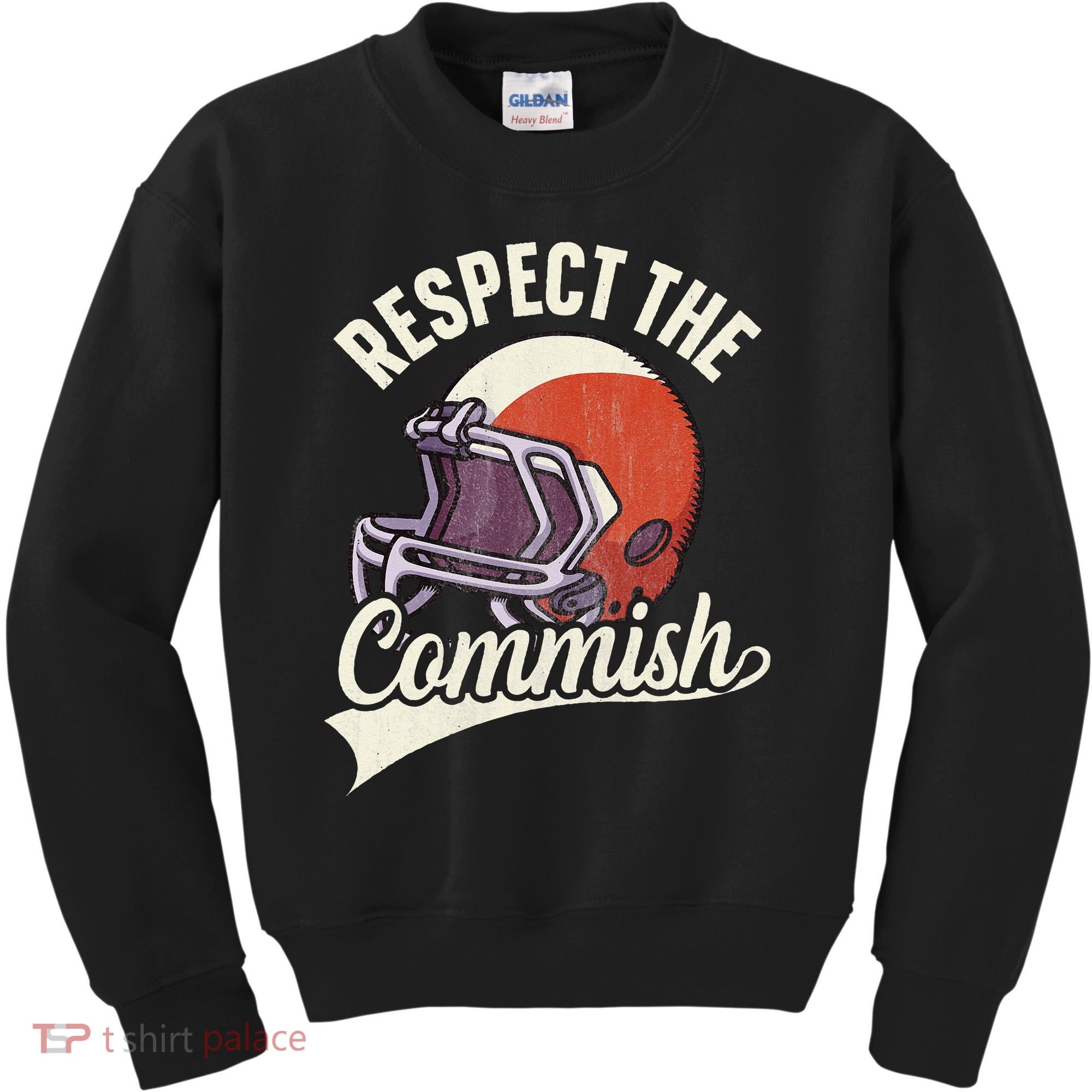 Respect The Commish Fantasy Football Commish Kids Sweatshirt