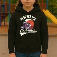 Respect The Commish Fantasy Football Commish Kids Hoodie thumb 3
