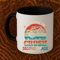 Ready To Crush Second Grade Back To School Monster Truck Boy Gift Coffee Mug thumb 2