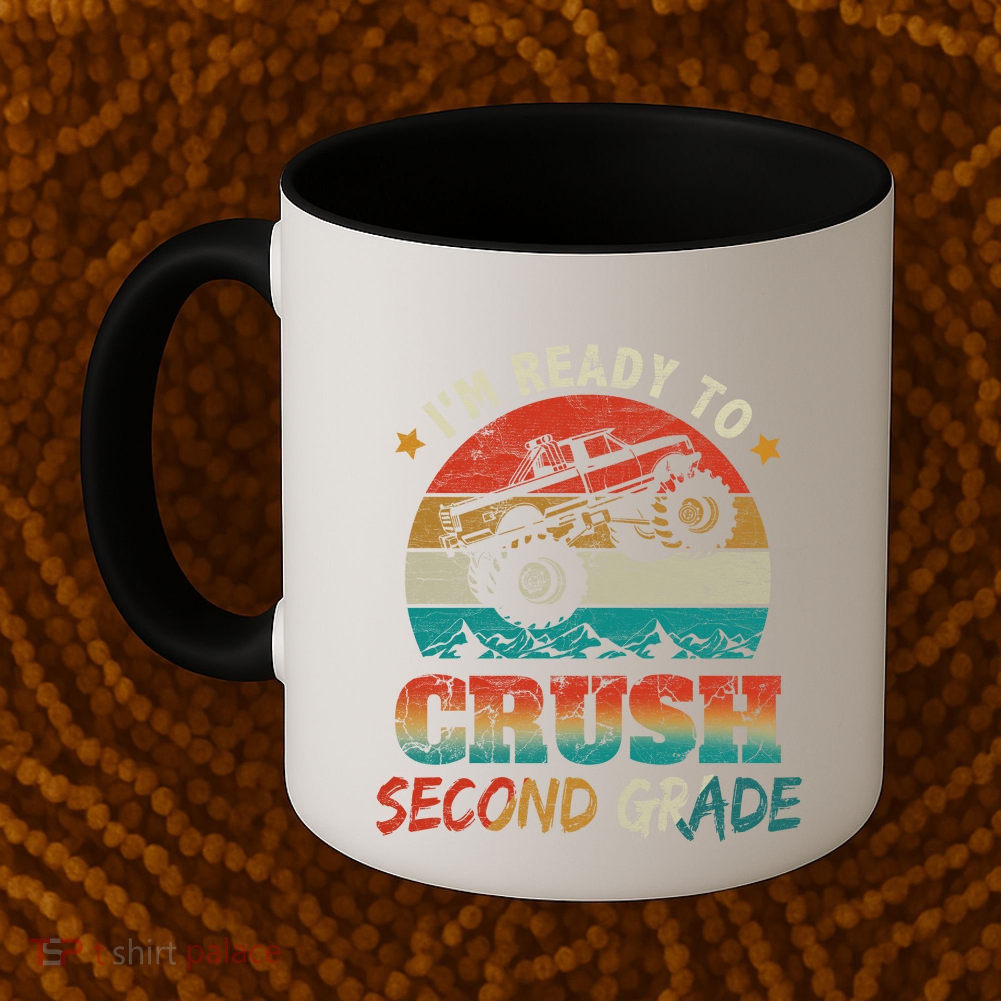 Ready To Crush Second Grade Back To School Monster Truck Boy Gift Coffee Mug