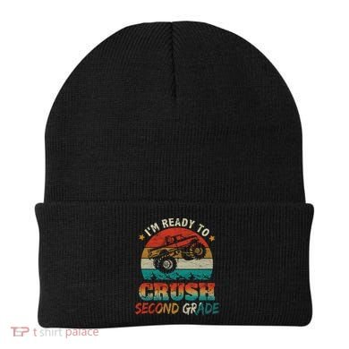 Ready To Crush Second Grade Back To School Monster Truck Boy Gift Beanie