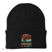 Ready To Crush Second Grade Back To School Monster Truck Boy Gift Beanie thumb 0