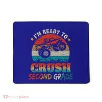 Ready To Crush Second Grade Back To School Monster Truck Boy Gift Mousepad thumb 0
