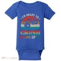 Ready To Crush Second Grade Back To School Monster Truck Boy Gift Baby Bodysuit thumb 0
