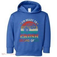 Ready To Crush Second Grade Back To School Monster Truck Boy Gift Toddler Hoodie thumb 0