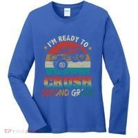 Ready To Crush Second Grade Back To School Monster Truck Boy Gift Women's Long Sleeve Shirt thumb 0