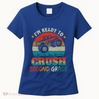 Ready To Crush Second Grade Back To School Monster Truck Boy Gift Women's T-Shirt thumb 0