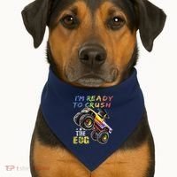 Ready To Crush The Eog North Carolina End Of Grade Test USA-Made Doggie Bandana thumb 1