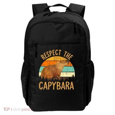 Respect The Capybara Animal Funny Capybara Lover Backpack