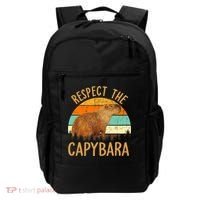 Respect The Capybara Animal Funny Capybara Lover Backpack thumb 0