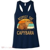 Respect The Capybara Animal Funny Capybara Lover Women's Tank Top thumb 0