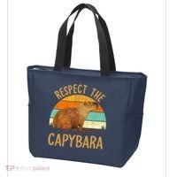 Respect The Capybara Animal Funny Capybara Lover Tote Bag thumb 3