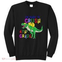 Ready to Crush 4th Grade Dinosaur Back to School Sweatshirt thumb 0