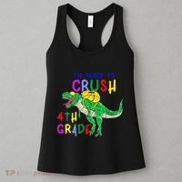 Ready to Crush 4th Grade Dinosaur Back to School Women's Tank Top thumb 3
