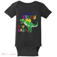 Ready to Crush 4th Grade Dinosaur Back to School Baby Bodysuit thumb 0