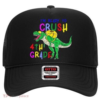 Ready to Crush 4th Grade Dinosaur Back to School Hat
