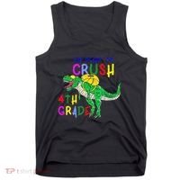 Ready to Crush 4th Grade Dinosaur Back to School Tank Top thumb 0