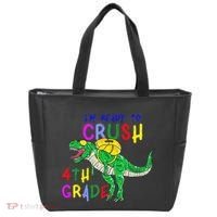 Ready to Crush 4th Grade Dinosaur Back to School Tote Bag thumb 0