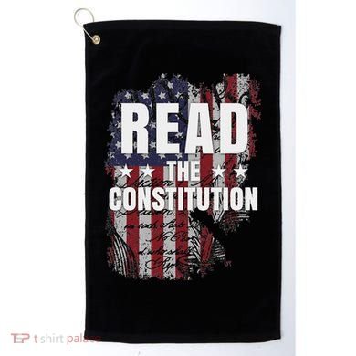 Read The Constitution ItS Bill Of Rights & Amendments Golf Towel