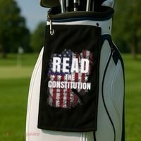 Read The Constitution ItS Bill Of Rights & Amendments Golf Towel thumb 2
