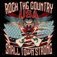 Rock The Country Music Small Town Strong America Flag Eagle Coffee Mug thumb 5