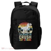 Ready To Crush First Grade 1st Day Of School Dinosaur Backpack thumb 0