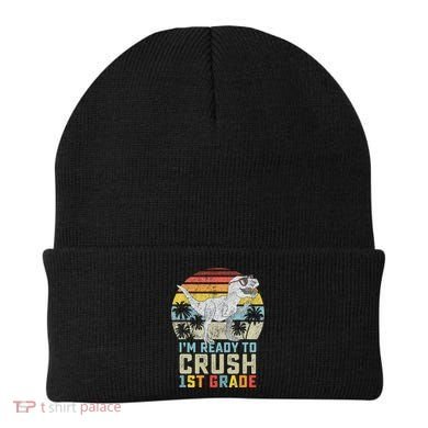 Ready To Crush First Grade 1st Day Of School Dinosaur Beanie