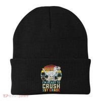 Ready To Crush First Grade 1st Day Of School Dinosaur Beanie thumb 0