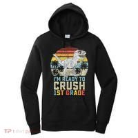 Ready To Crush First Grade 1st Day Of School Dinosaur Women's Hoodie thumb 0