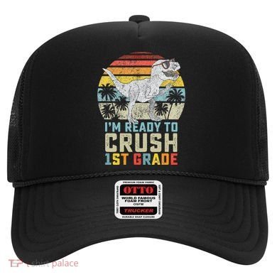 Ready To Crush First Grade 1st Day Of School Dinosaur Hat