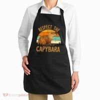 Respect The Capybara Animal Funny Capybara Lover Apron thumb 2