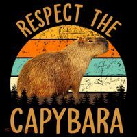 Respect The Capybara Animal Funny Capybara Lover Women's Hoodie thumb 2
