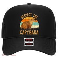 Respect The Capybara Animal Funny Capybara Lover Hat thumb 0