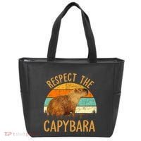 Respect The Capybara Animal Funny Capybara Lover Tote Bag thumb 0